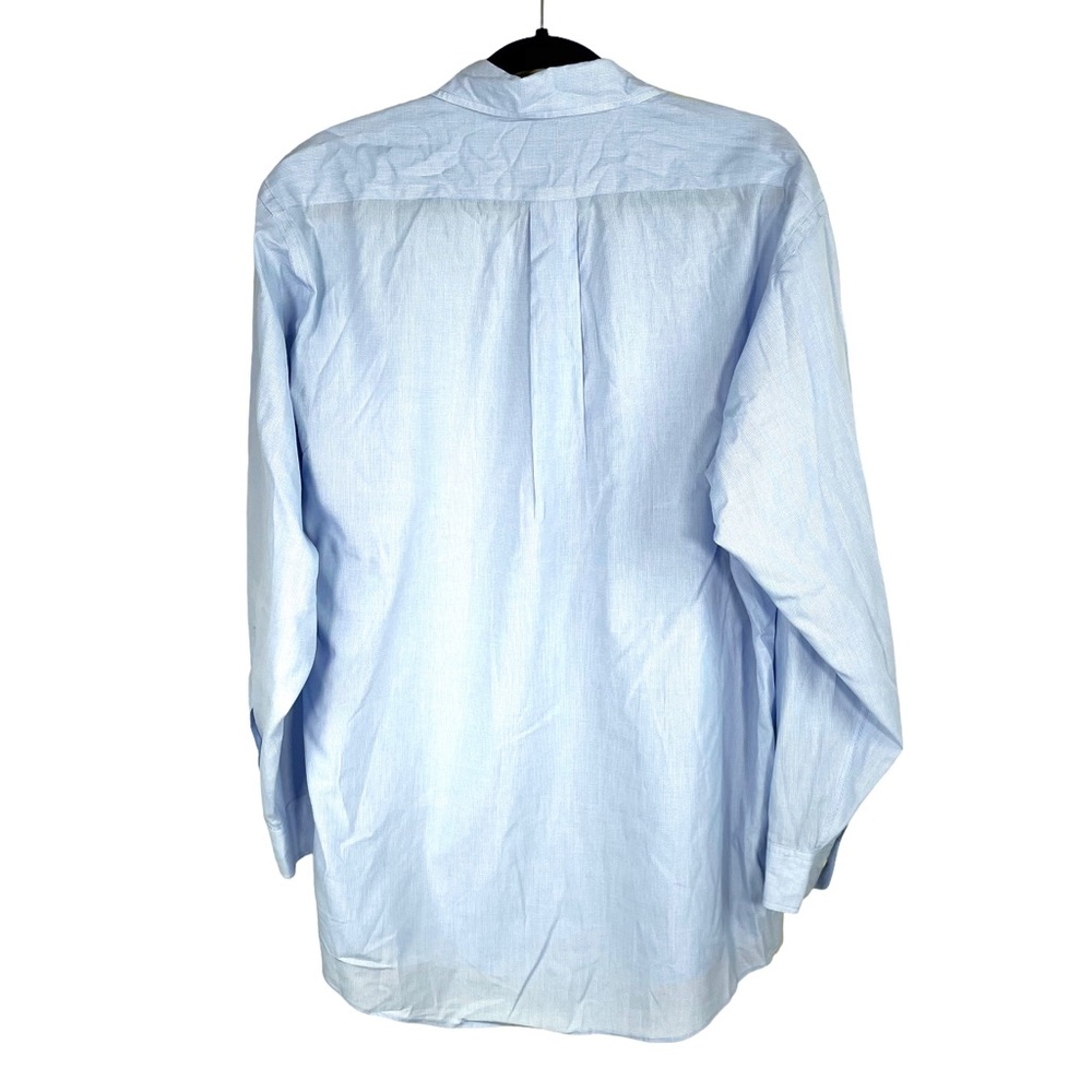 Brooks 346 Light Blue Tiny Checker Button Down Sh… - image 2